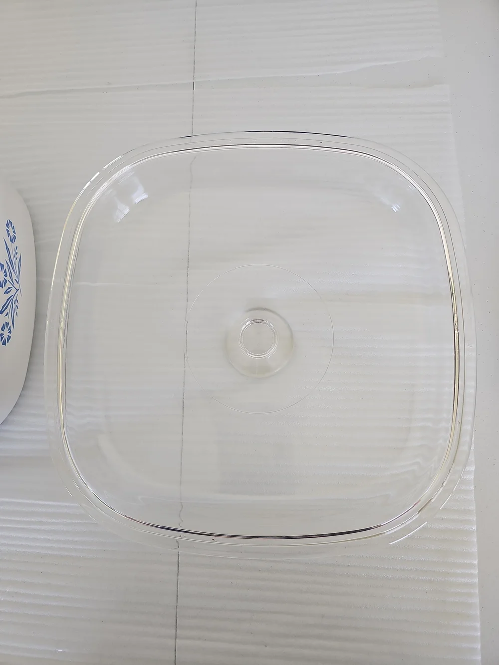 Vintage CorningWare Blue Cornflower Dish With Glass Lid A-5-B 5 Liter
